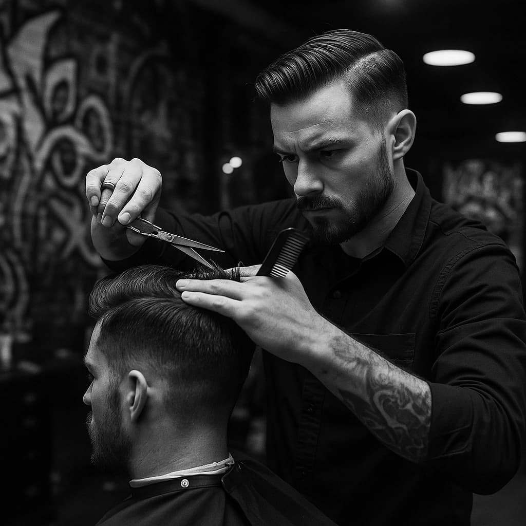 Scissors Cut – Short Back & Sides